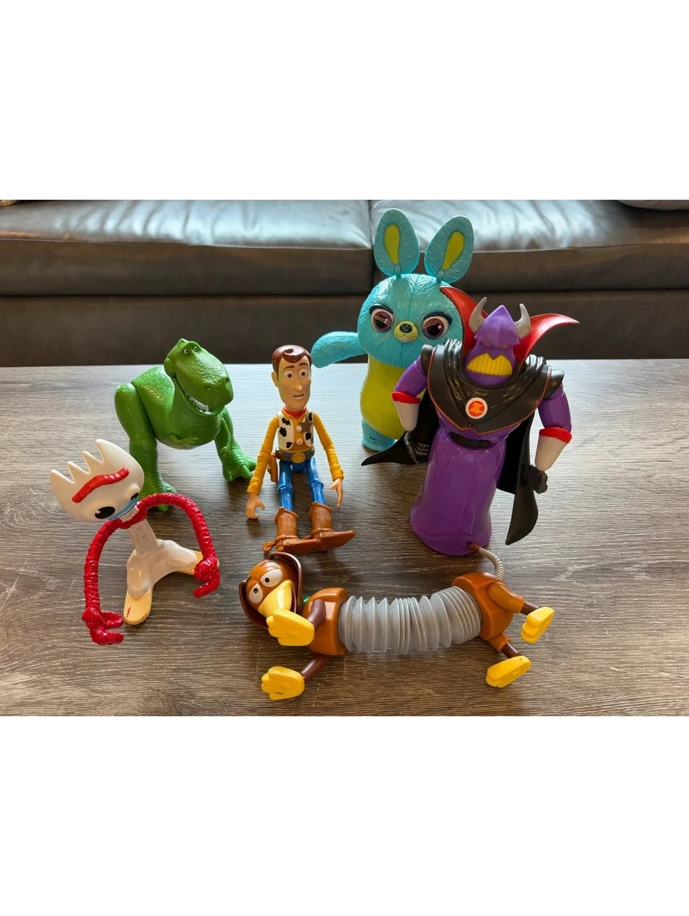 Disney Pixar Toy Figure Lot Woody Rex Forky Bunny Zurg Slinky Toy Story Mixed